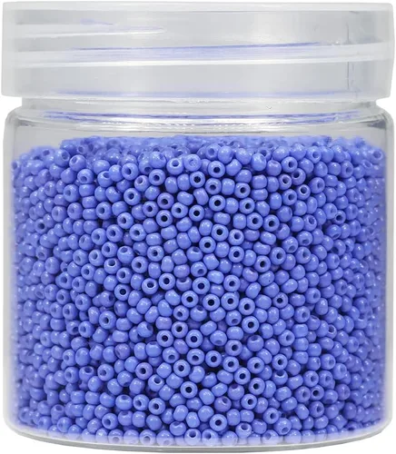 Miniatura 13 de Bala&Fillic Tamaño casi uniforme Cuentas de semillas redondas de color verde ejército de 2 mm Aproximadamente 10000 piezas/110 gramos en caja