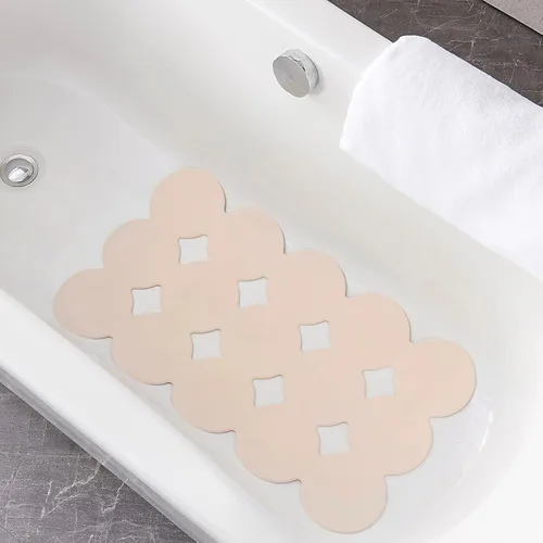 Webos Tapete Antideslizante Patentado para Bañera Tapetes de Ducha y Baño con Ventosas Fuertes Goma Natural Suave Resistente Agarre Superior y