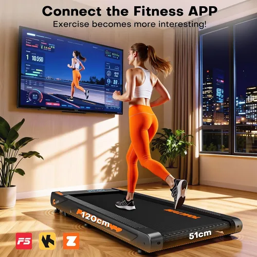 Miniatura 12 de Walking Pad Treadmill with Speaker, 4-in-1 6.2MPH Treadmills for Home with App Compatible, Walking Pad with 10% Incline, LED Display, 2.75HP