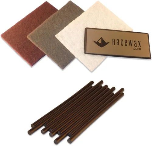 Miniatura 7 de racewax para esquí y snowboard p-tex Kit de reparación de la base: 10 ptex, rascador de metal, 3 Pulido Pads