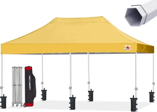 Miniatura 32 de ABCCANOPY Tienda de campaña con toldo emergente comercial 10x10 Serie Premium, Beige