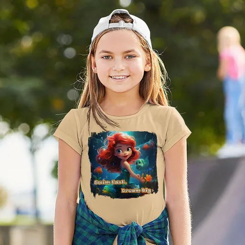Miniatura 2 de Swim Fast Mermaid Toddler T-Shirt - Birthday Present Ideas - Kids Apparel