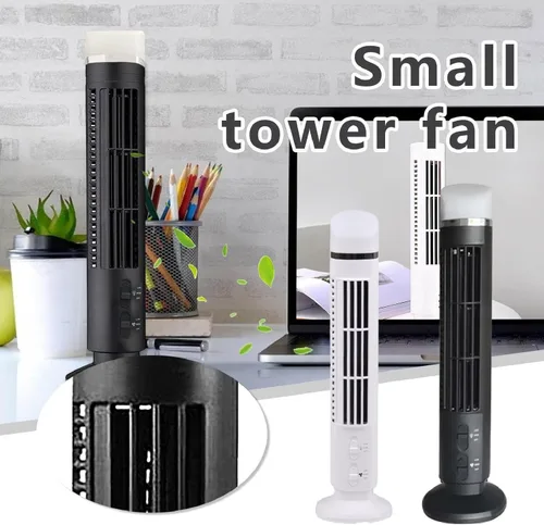 Miniatura 2 de Pomya Ventilador de torre oscilante sin aspas, ventilador de oficina silencioso con oscilación de 90 grados, ventilador de escritorio portátil