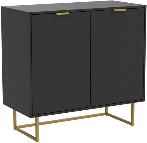 Miniatura 4 de Scurrty Aparador de Buffet, Juego de 2 Armarios de Buffet con Almacenamiento, Aparador de Almacenamiento con Estante Ajustable, Armario de Acento
