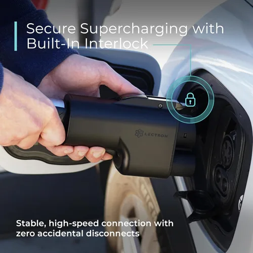 Miniatura 6 de Lectron NACS a CCS Adaptador para Vehículo Eléctrico con Interbloqueo - (500A/1,000V) - Compatible con Supercargadores Tesla - Carga Rápida CCS1 EV