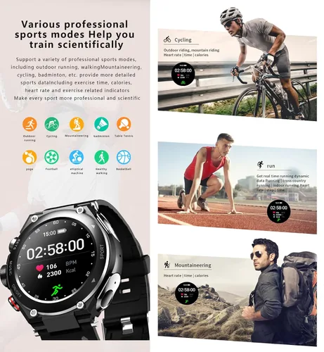 Miniatura 6 de Tuanzi Reloj inteligente T92 con auriculares MP3 Bluetooth 3 en 1 1.28 pulgadas Smartwatch Auriculares inalámbricos incorporados Altavoz Rastreador