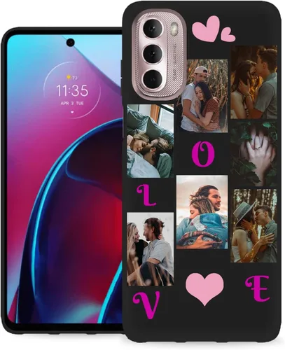 Miniatura 43 de Funda personalizada para Motorola Moto G Stylus 2020 con nombre de foto, texto y foto, GStylus personalizado -20 funda suave y fina (negro) de 6.4