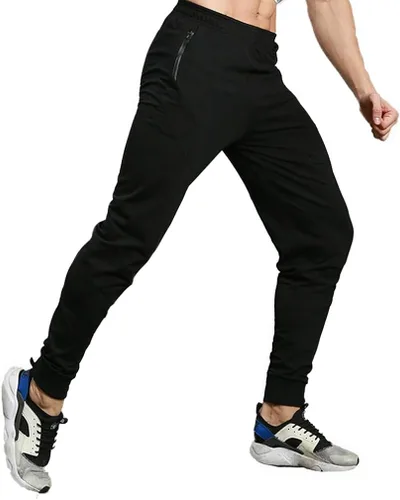 Miniatura 4 de TBMPOY - Pantalones deportivos para hombre, con bolsillos con cierre