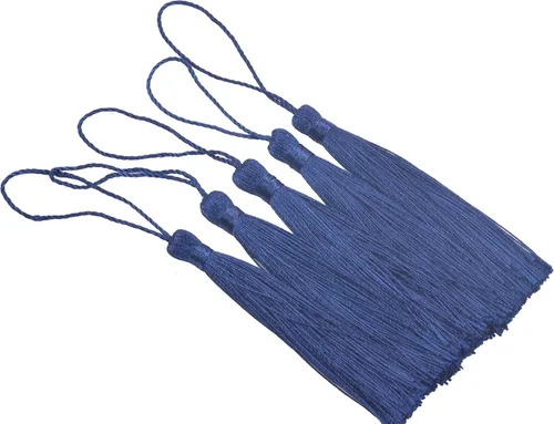 Miniatura 17 de KONMAY, borlas pequeñas y suaves, con bucles para proyectos de bricolaje, hechas a mano, sedosas, de 3.5 pulgadas, 20
