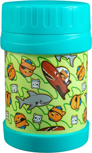 Miniatura 11 de Octonauts Above & Beyond - Tarro de alimentos de acero inoxidable de 13 onzas para niños, con aislamiento al vacío de doble pared azul, a prueba