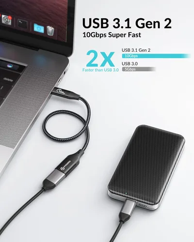 Miniatura 2 de PHIXERO Adaptador USB-C a USB-A, 10Gbps, compatible con MacBook, iPad Pro, Samsung Galaxy