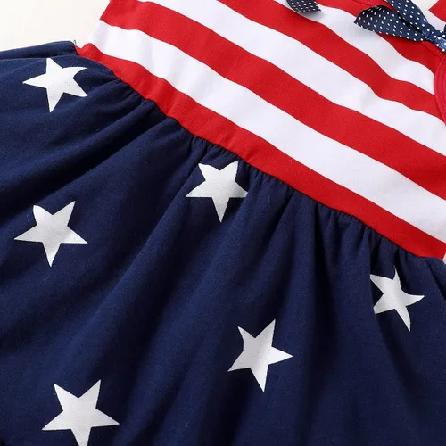 Miniatura 5 de LYSMuch Toddler Baby Girls 4th of July Outfit Independence Day Dress Kids American Flag Clothes