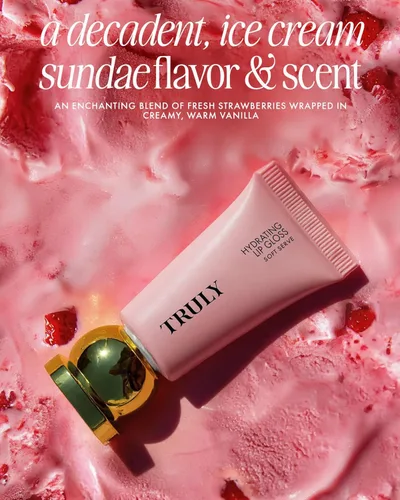 Miniatura 6 de Truly Beauty Hydrating Lip Gloss High Shine & Tinted, Infused with Hyaluronic Acid, Jojoba Oil & Shea Butter Servir suave