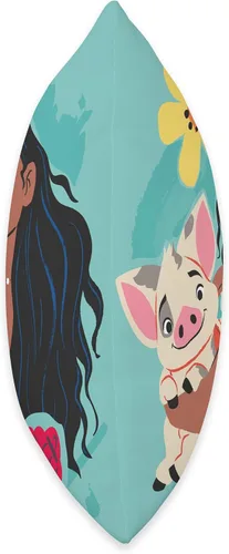 Miniatura 2 de Disney Princesa Moana and Pua - Almohada para manta (16.0 x 16.0 in), multicolor