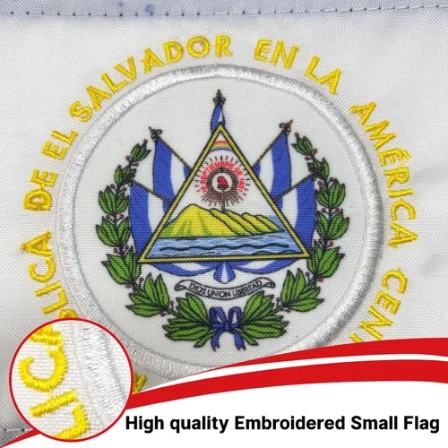 Miniatura 2 de Bandera de las Bahamas de 12 x 18 pulgadas para barco, banderas de colores vivos del Caribe Bahameño con 2 ojales de latón, banderas pequeñas