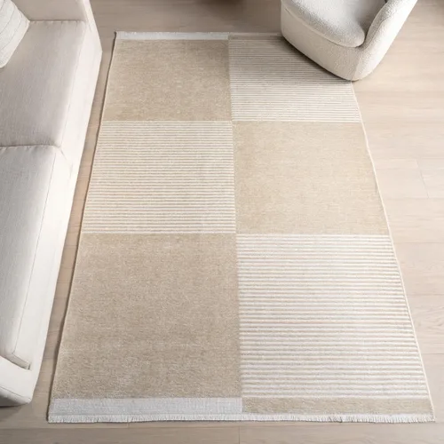 Miniatura 16 de Nuloom Versa Kirby - Alfombra de área color crema, 4 x 6 pies, azulejos, suave y acogedora, con alto tráfico, resistente a las manchas, fácil