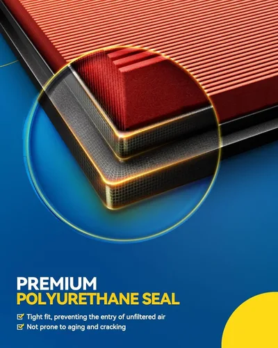Miniatura 3 de PHILTOP Filtro de aire de motor mejorado CA4309 de repuesto para Murano 2009-2024, QX60 2014-2020, Maxima 2016-2023, Murano 2003-2007, panel flexible