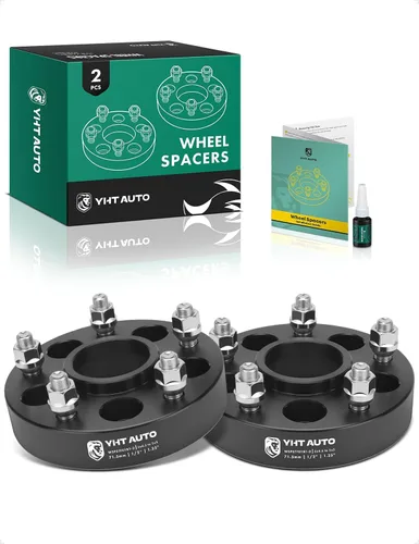 YHTAUTO - Adaptadores de rueda centrados en el cubo de 5 x 4.5 a 5 x 5 de 1.25 pulgadas, compatibles con ruedas Jeep JK XK WJ WK en YJ TJ XJ KK KJ