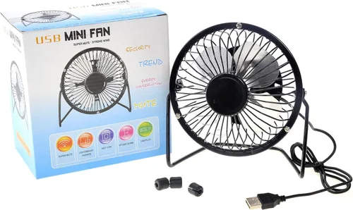 Miniatura 6 de PowerTRC 2 juegos de mini ventilador personal de escritorio USB