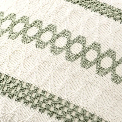Miniatura 4 de MIULEE Fundas de almohada lumbares decorativas bohemias, cojín de algodón retro, tejido rustico de macramé para el hogar para cama, sofá, silla