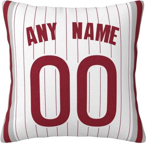 Miniatura 24 de Funda de almohada personalizada: personaliza cualquier nombre y número, regalo de béisbol personalizado para hombres y mujeres, funda de almohada MT