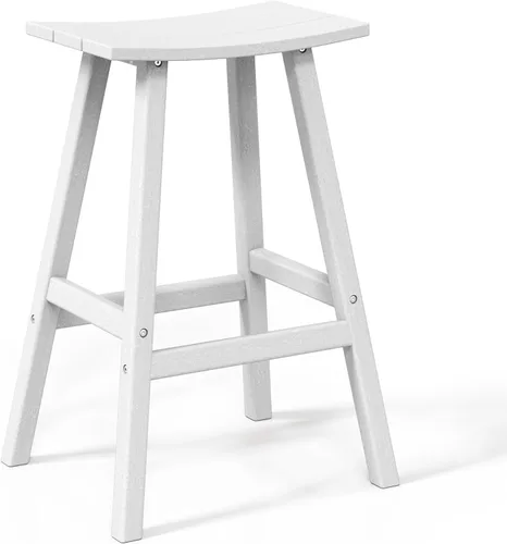 Miniatura 77 de WestinTrends Malibu - Juego de 2 taburetes para sillín para exteriores/patio, 24 alturas, color rojo