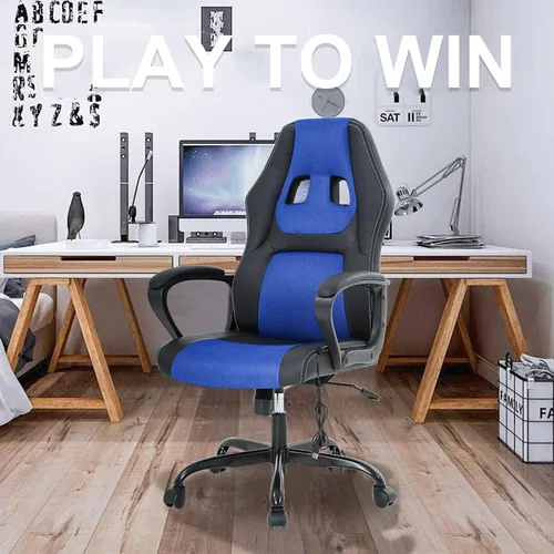 Miniatura 6 de Silla para videojuegos, silla de oficina de masaje, sillas ergonómicas de videojuegos, silla reclinable ajustable para computadora con soporte