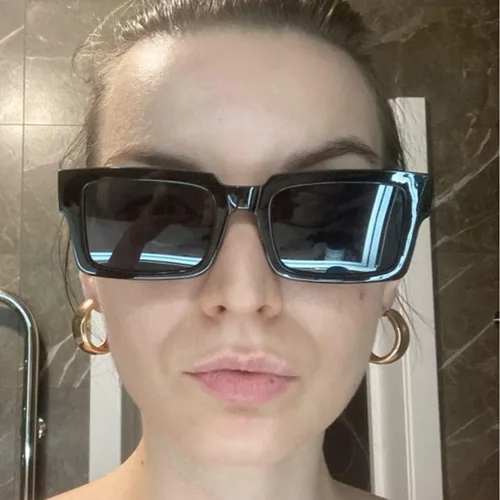 Miniatura 5 de Gafas de sol para mujer, diseño clásico, minimalista, a la moda, UV400, cuadradas, unisex, TY2984