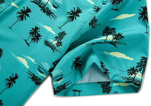 Miniatura 5 de ENVMENST Hawaiian Shirt for Men Short Sleeve Beach Printed Summer Button Down Aloha Shirt(S-3XL)