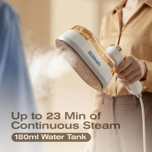 Miniatura 4 de Vaporizador para ropa y plancha 2 en 1, vaporizador portátil de mano y plancha de vapor de viaje para ropa, calentamiento rápido de 1200 W, 20