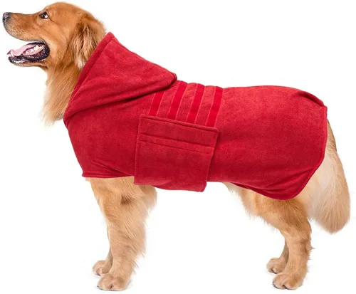 Miniatura 13 de Geyecete Abrigo de secado para perros – Toalla de baño para perros – Toalla de baño de microfibra de secado rápido súper absorbente para mascotas
