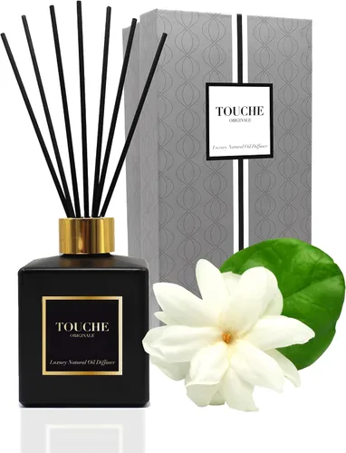Miniatura 10 de TOUCHE Difusor de caña natural de lujo. Fragancia perfumada para el hogar de larga duración. Aceite esencial natural sin alcohol. Botella de vidrio
