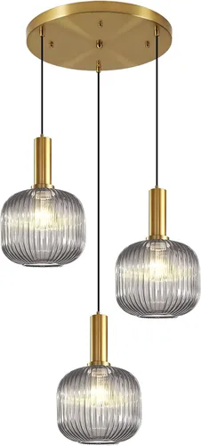 Miniatura 16 de Moderna lámpara colgante con enchufe de mediados de siglo, lámpara colgante de vidrio lechoso, lámpara colgante enchufable con luz de techo