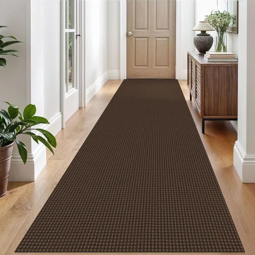 Miniatura 124 de EARTHALL Alfombra de pasillo 3x14 pies, alfombras lavables extra largas para pasillos, tejidas, antideslizante, alfombra trenzada para entrada