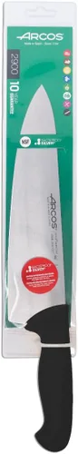 Miniatura 6 de Arcos Cuchillo de chef de acero inoxidable nitrum de 10 pulgadas y hoja de 9.843 in. Cuchillo de cocina profesional multiusos. Mango ergonómico