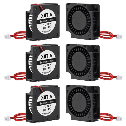 Miniatura 8 de 6 unids 3010 5V ventilador ventilador 1.181x1.181x0.394 in cojinetes de manga sin escobillas DC ventilador de enfriamiento con 2 pines terminal