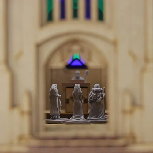 Miniatura 5 de Towerrex Temple D&D Terrain, edificios de fantasía de madera para miniaturas de 0.984 in, 1.260 in, 1.102 in, mazmorras y dragones, Pathfinder