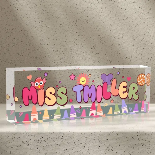 Miniatura 14 de Placa de nombre personalizada para escritorio de oficina, placas de nombre personalizadas para escritorios, placa de identificación personalizada
