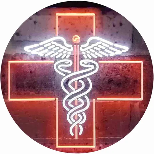Miniatura 16 de ADVPRO Medical Cross Dispensary Snake Dual Color LED Neon Sign Azul y Rojo 12 x 8 pulgadas st6s32-i3901-br
