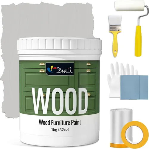 Miniatura 61 de DWIL Pintura para Muebles con Acabado Mate - Pintura para Madera de 16 Oz para Gabinetes, Puertas, Mesas y Cómodas Renovación - A Base de Agua, No