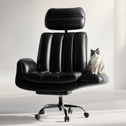 HOMRELEXA Silla de oficina Criss Cross con reposabrazos y ruedas, cómoda silla grande y alta, sillas ejecutivas ergonómicas para computadora de