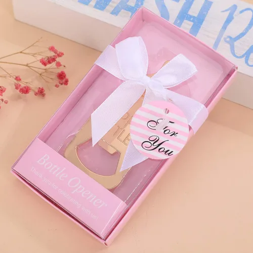 Miniatura 5 de Juego de 12 abridores de botellas para baby shower, recuerdos para invitados, bonito abrebotellas con forma de poppin, recuerdos para baby shower