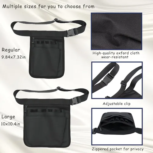 Miniatura 3 de Delantal de servidor, bolsa de accesorios de mesera para restaurante, paquete de cintura de utilidad para restaurantes, jardinería, enfermería
