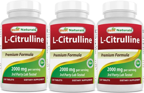 Miniatura 8 de Best Naturals L-Citrulina 2000 mg/porción - Sin OMG - Sin gluten - 120 tabletas (120 unidades (paquete de 1))