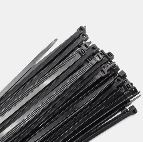Miniatura 10 de Sujetacables largos PA66 de 12 pulgadas, color negro (paquete de 100), resistentes a los rayos UV para uso en interiores y exteriores, resistencia a