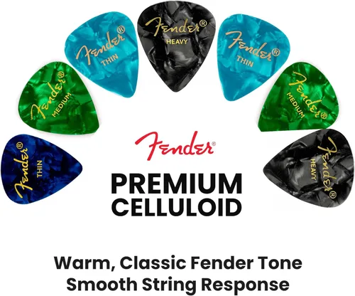 Miniatura 4 de Fender Premium 48 Pack Muestreador de púas - Incluye calibres delgados, medianos y pesados (Exclusivo de Austin Bazaar)