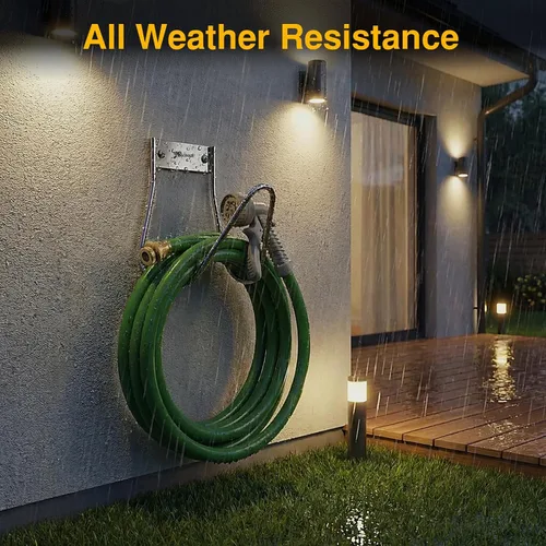 Miniatura 6 de JBscoop Soporte para Manguera de Jardín de Acero Inoxidable Pequeño para Montaje en Pared, Ideal para Agua, Aire, Manguera Hidráulica, Cuerdas