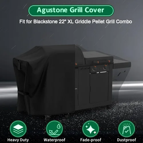 Miniatura 2 de Cubierta para parrilla para Blackstone 22" XL Griddle Pellet Grill Combo, Cubierta impermeable para parrilla al aire libre para Blackstone Omnivore