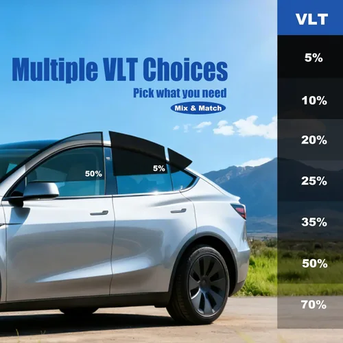 Miniatura 5 de Película de tinte de ventana precortada para Honda Civic Coupé 2006-2011 todos los lados+parabrisas trasero 20% VLT 2 capas antiroturas, bloqueo UV