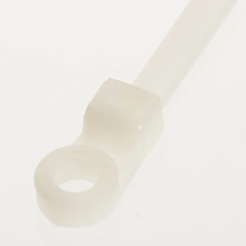 Miniatura 2 de Panduit PLC4H-S25-L Abrazadera Pan-Ty, Nylon 6.6, Sección transversal ligera-pesada, Clasificación Plenum, punta curva, tamaño de tornillo de 1/4